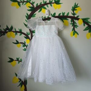 Elegant White Kids Formal Dress